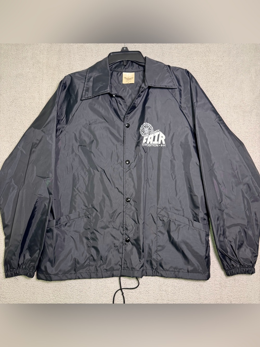 Vintage 80s Auburn Sportswear Kane County Fair 4-H Coaches Jacket Men M USA Made